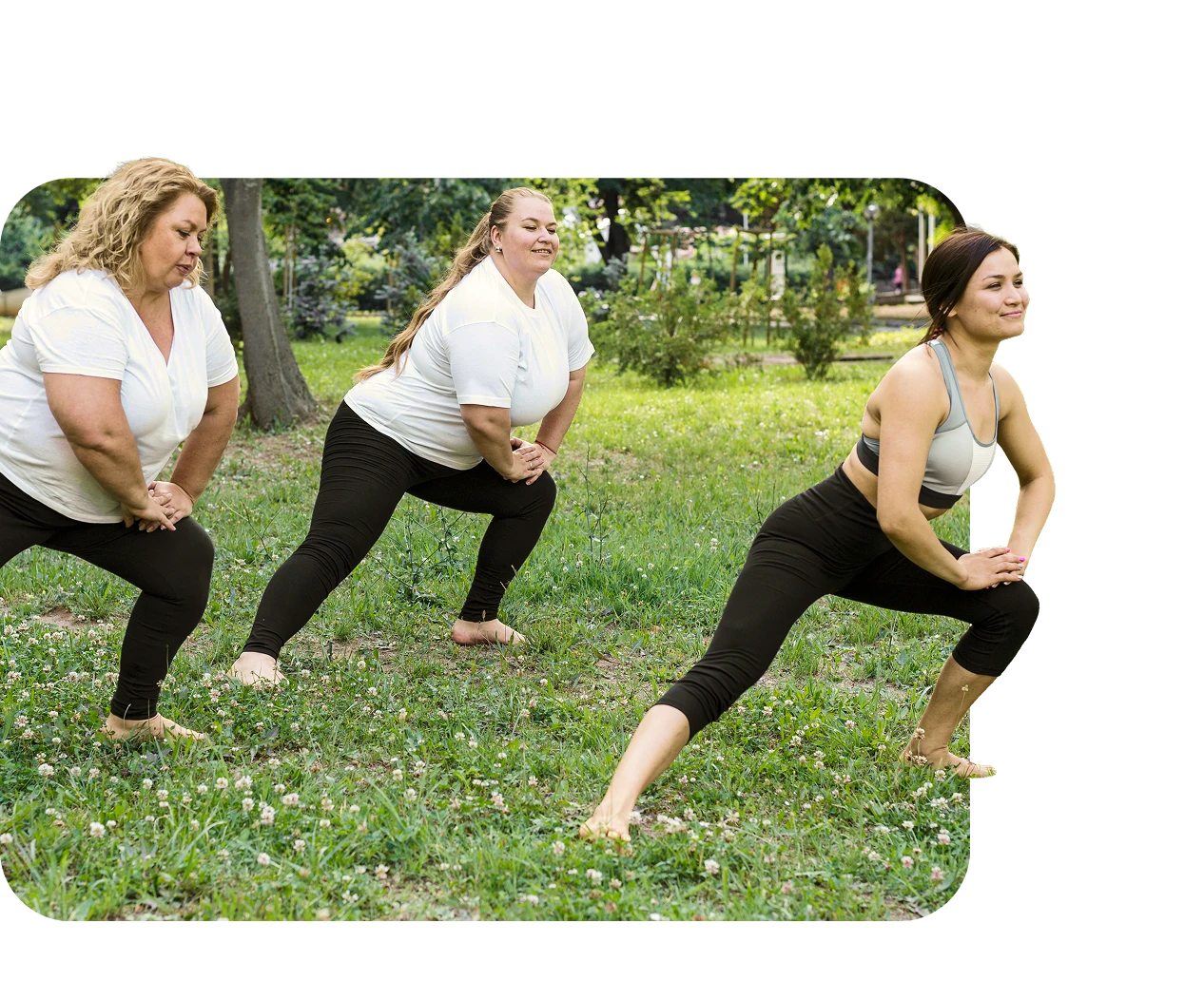 Women working out