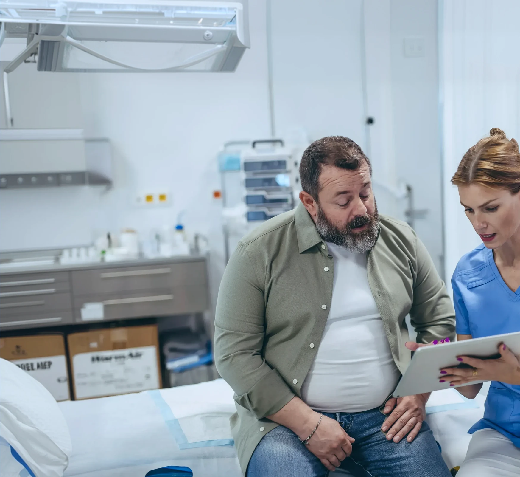 female doctor consulting with patient