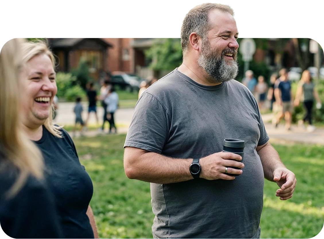 People in park